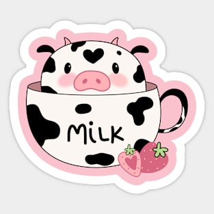 cute little cow Sticker